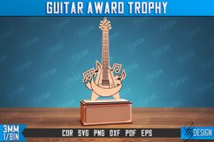 Guitar Award Trophy Laser Cut Bundle, Personalized Reward Product Image 12