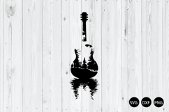 Guitar Forest SVG, Guitar Reflection SVG Product Image 1