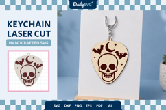 Halloween Skull Keychain Product Image 2