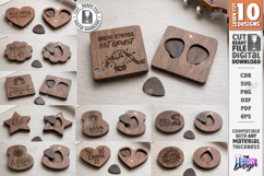 Guitar Pick Holder Laser Cut Bundle | Storage Box | Pick Box Product Image 1