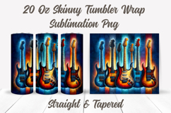 Electric Guitar Tumbler Wrap, Music Tumbler, Guitar Tumbler Product Image 2