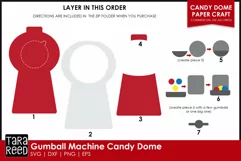 Gumball Machine SVG | Birthday Party Ideas | Candy Dome SVG