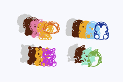 Gummy Animals Kawaii 3D SVG Product Image 2