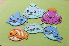 Gummy Sea Animals Kawaii 3D SVG Product Image 4