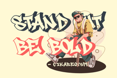 Gunko Street | Bold 3D Graffiti Webfont WOFF Product Image 2