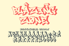 Gunko Street - 3D Layered Graffiti Font Product Image 5