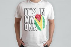It&#039;s in my DNA Guyana Flag Fingerprint PNG Sublimation Product Image 2
