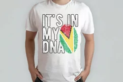 It's in my DNA Guyana Flag Fingerprint PNG Sublimation Product Image 2