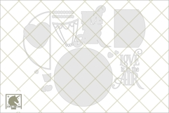 Love Is In the Air Door Hanger SVG | Hot Air Balloon Sign Product Image 2