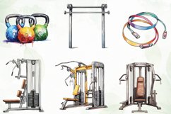 Gym Equipment Sublimation Clipart Product Image 3