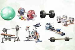 Gym Equipment Sublimation Clipart Product Image 2