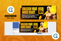 Gym &amp; Fitness Social Media Template Product Image 4