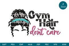 Gym Hair Embroidery Design Product Image 1