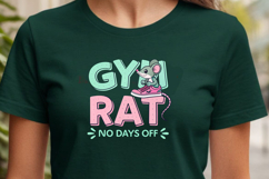 Gym Rat SVG &amp; PNG for Cricut 1 Product Image 1