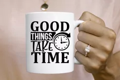 Good things take time SVG, Workout SVG Design Product Image 2