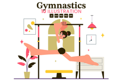 10 Rhythmic Gymnastics Illustration Product Image 1