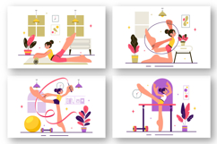 10 Rhythmic Gymnastics Illustration Product Image 2