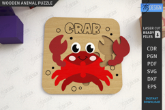 Kids Blocks Puzzle with Animals Laser Cut Bundle|Wooden Game Product Image 4