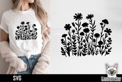 Flower Svg, Flower Meadow Svg, Wildflower Svg Product Image 1