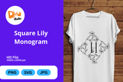 Square Lily Monogram Product Image 1