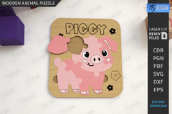 Kids Blocks Puzzle with Animals Laser Cut Bundle|Wooden Game Product Image 5