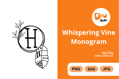 Whispering Vine Monogram Product Image 1
