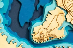 Havasu Lake. DXF, AI, SVG - Wood Multilayer Laser Cut Design Product Image 5