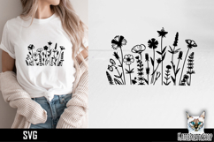 Flower Svg, Flower Meadow Svg, Wildflower Svg Product Image 1