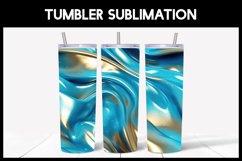 10 Blue Gradient Abstract Glitter Tumbler Seamless Tumbler Product Image 7