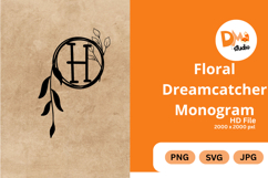 Floral Dreamcatcher Monogram - Boho Inspired Letter Frames Product Image 1