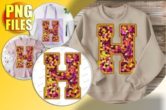 H Doodle Letter Style Print Whimsical Festive Fun! Product Image 1