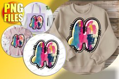 H Doodle Letter Valentine Festive Cheerful Spirit! Product Image 1