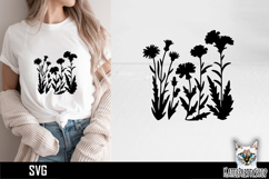 Flower Svg, Flower Meadow Svg, Wildflower Svg Product Image 1