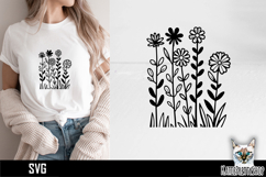 Flower Svg, Flower Meadow Svg, Wildflower Svg Product Image 1