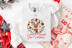 Shine Bright This Christmas Reindeer Shirt Design Product Image 2