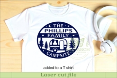 Personalized Family Camping Campsite Sign SVG Product Image 3