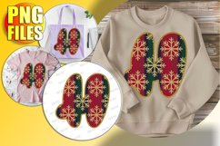 H Doodle Letter Style PNG Merry Winter Design! Product Image 1