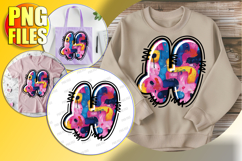 H Doodle Letter Valentine Playful Whimsical Icon! Product Image 1