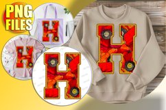 H Doodle Letter Heart Romantic Valentine Icon! Product Image 1