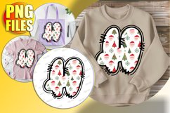 H Doodle Letter Style Clipart Festive Winter Spirit! Product Image 1