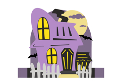 Haunted House Halloween Pop up Card SVG Template Product Image 4