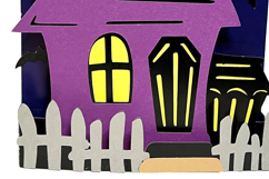 Haunted House Halloween Pop up Card SVG Template Product Image 5