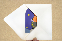Halloween Kitty in Cauldron Box Card Template | 3D Papercut Product Image 5