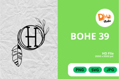 Bohe 39 Monogram - A Modern Boho Lettermark Set Product Image 1