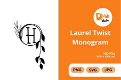 Laurel Twist Monogram Product Image 1