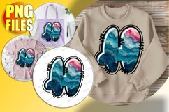 H Doodle Letter Valentine Playful Sweet Heart! Product Image 1