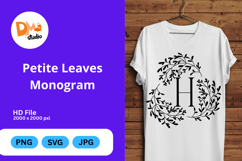 Petite Leaves Monogram Product Image 1