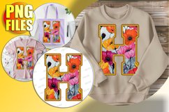 H Doodle Letter Valentine Loving Festive Style! Product Image 1