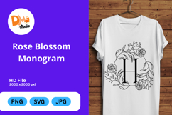 Rose Blossom Monogram Product Image 1