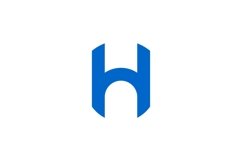 H Logo design Product Image 1